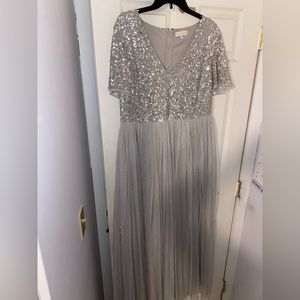 Beautiful bridesmaids/formal grey dress - worn once